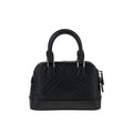 EMBOSSED DOME BAG-BLACK